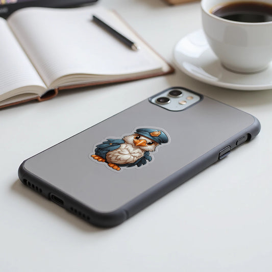 Cute Aviator Owl Design on Black Phone Case product