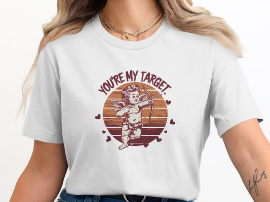 You're My Target Cupid Graphic Tee Shirt product type