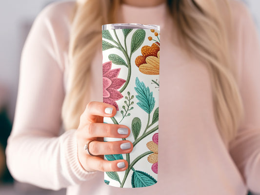Beautifully Designed Floral Tumbler Drinkware Product