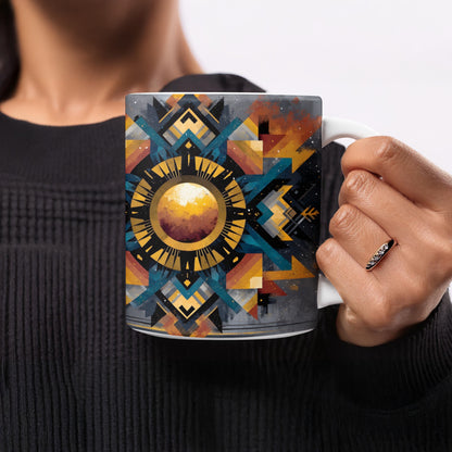 Colorful Geometric Tribal Graphic Coffee Mug product
