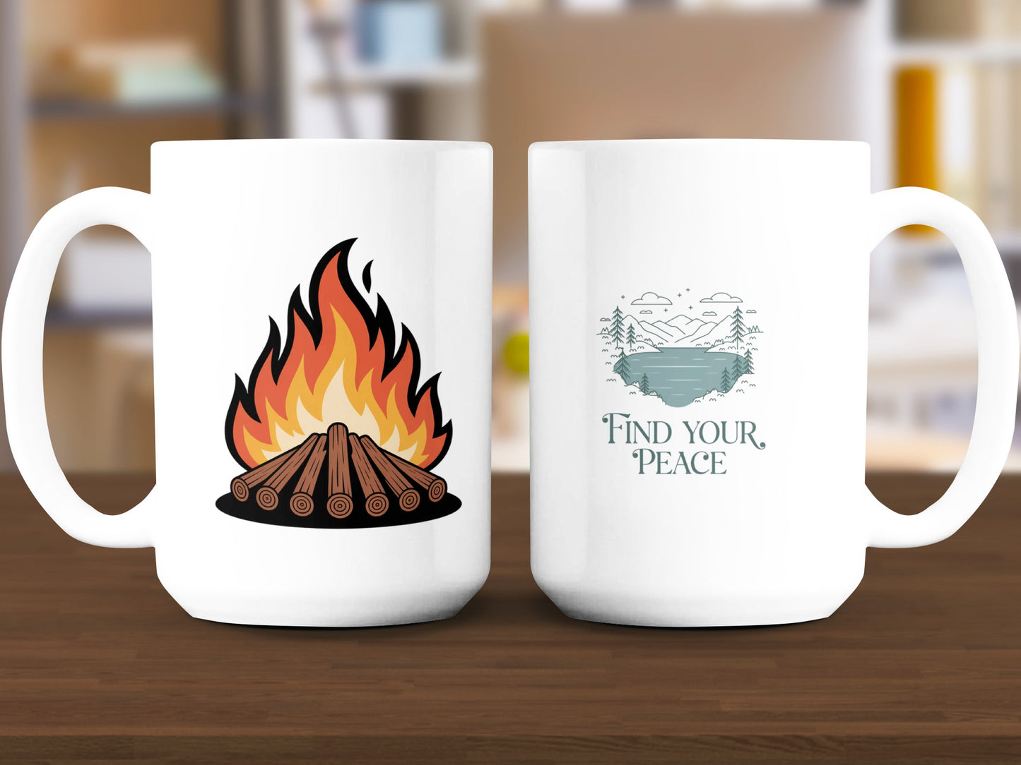 Cozy Campfire Find Your Peace Mug product