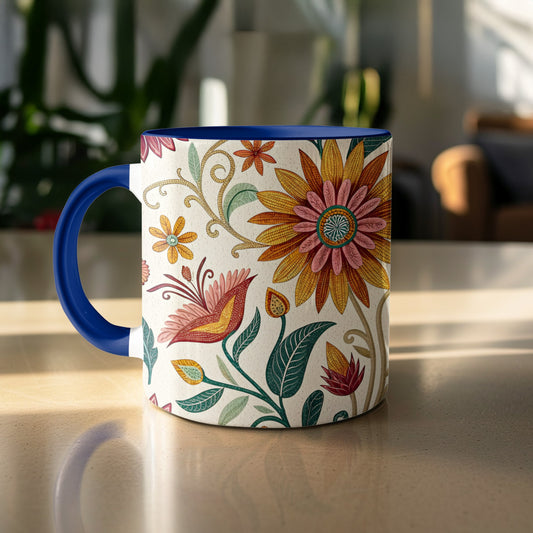 Colorful Botanical Floral Design Mug product