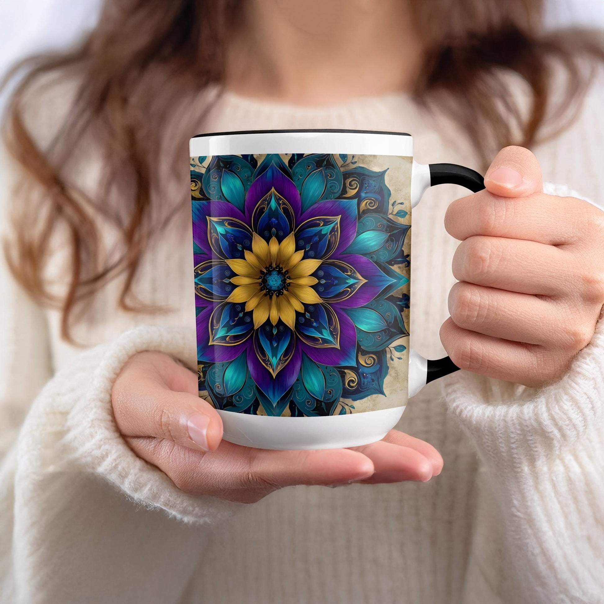 Mandala Art Colorful Ceramic Mug Giftable Product
