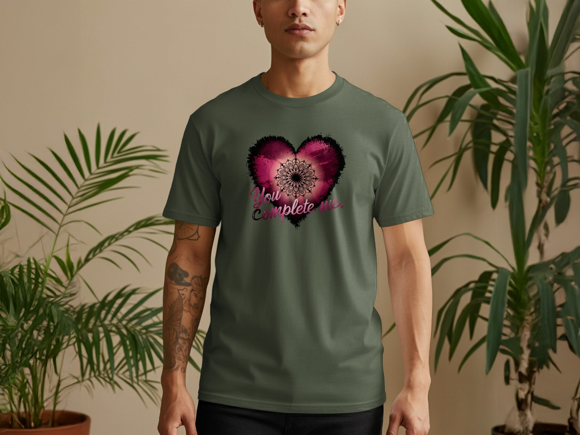 You Complete Me Heart Graphic T-Shirt product