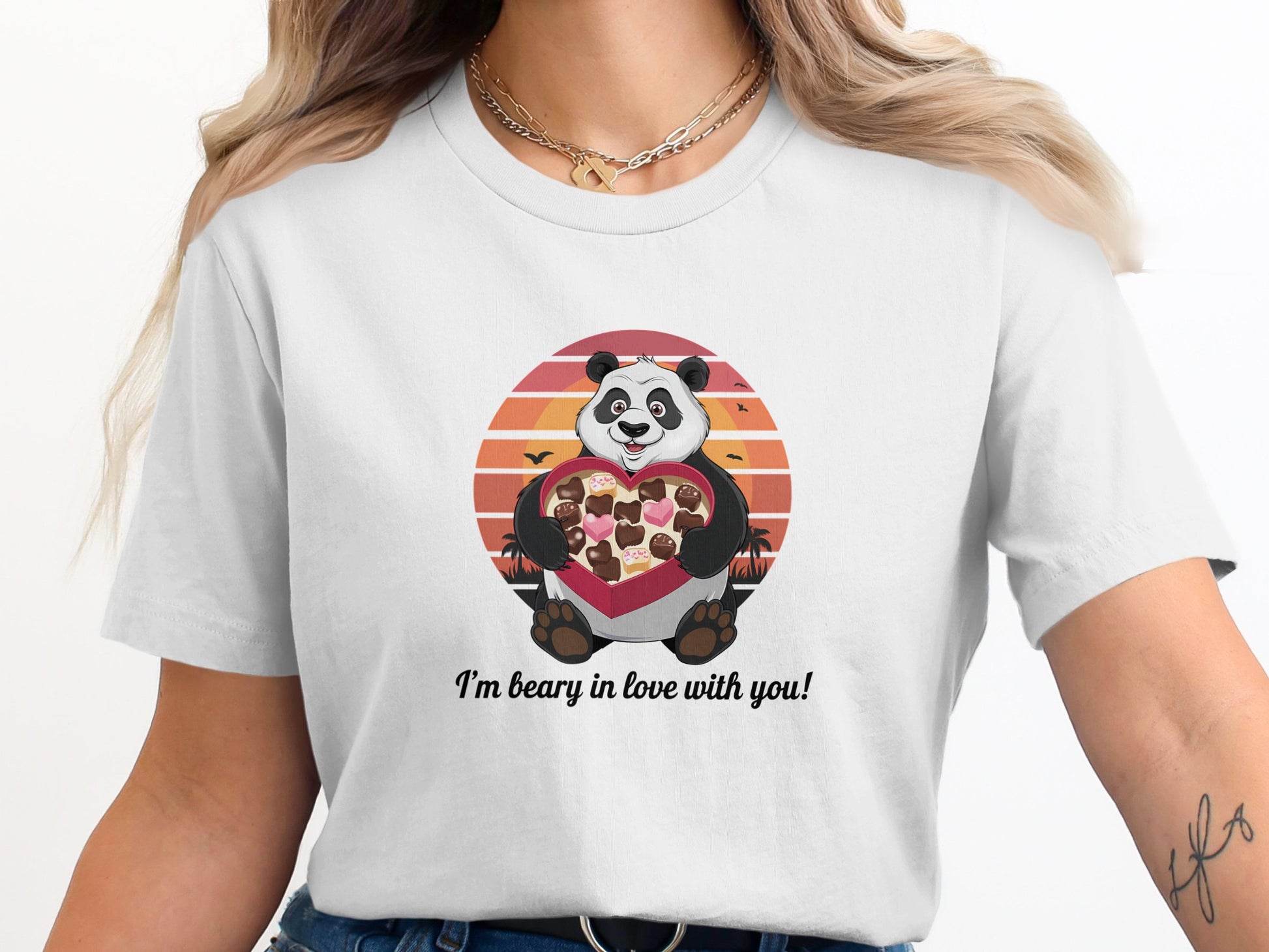 I'm Beary in Love with You Panda T-shirt product type