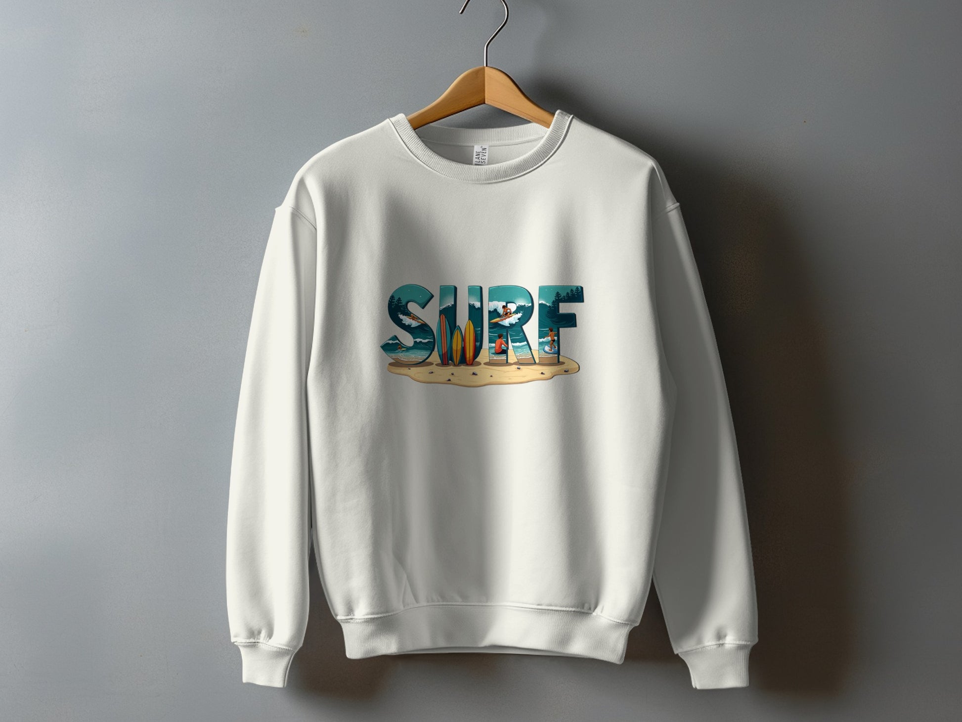 Surf Wave Beach Graphic Design Sweatshirt product