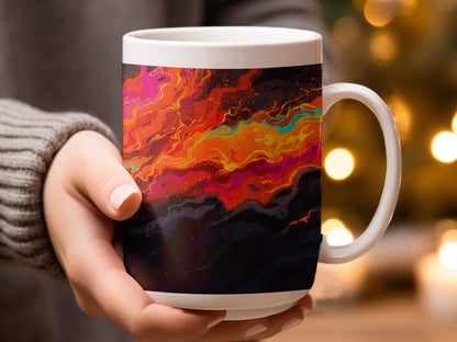 Vibrant Handheld Abstract Art Mug product