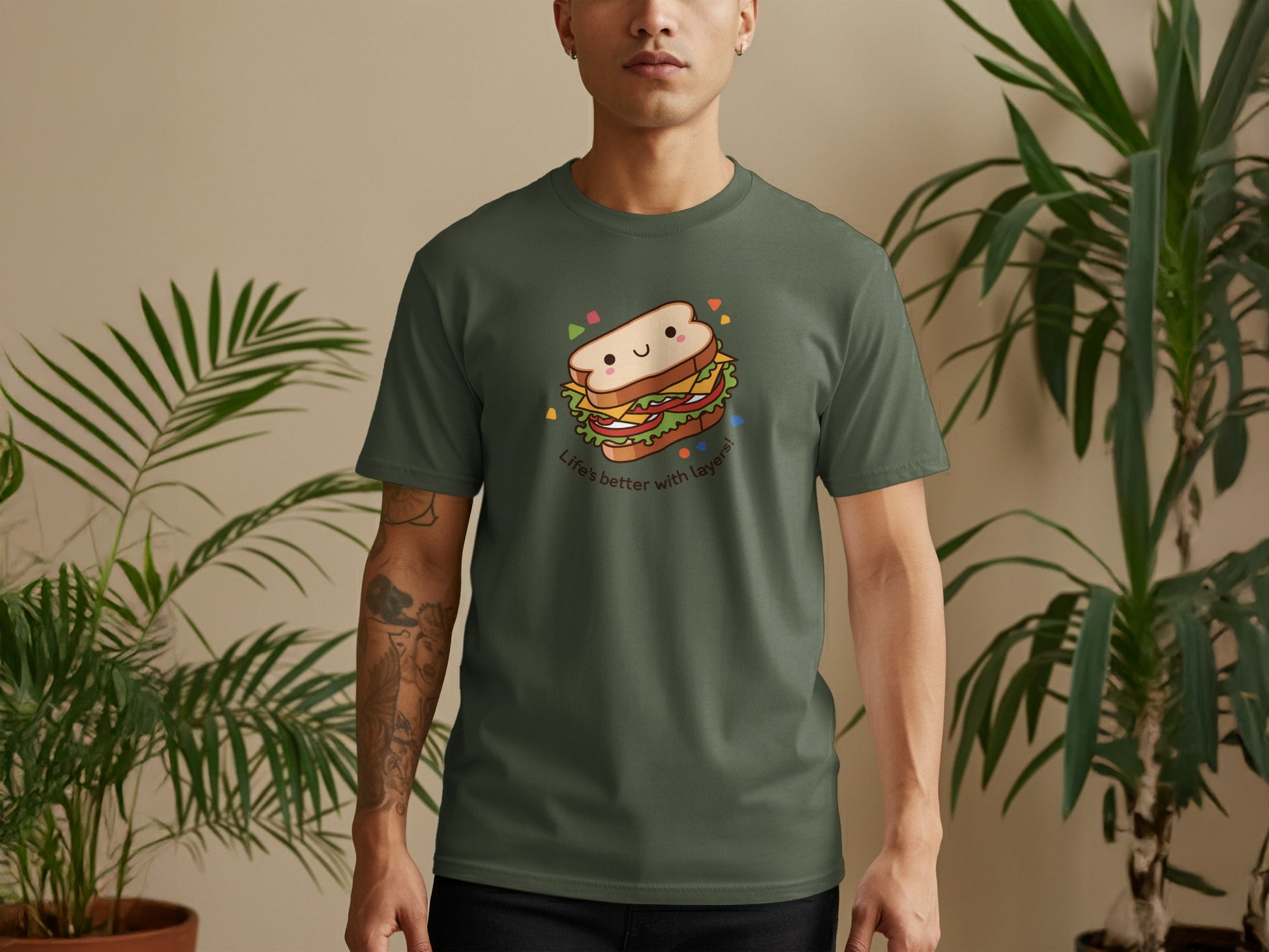 Life is better with tasty sandwich design product type