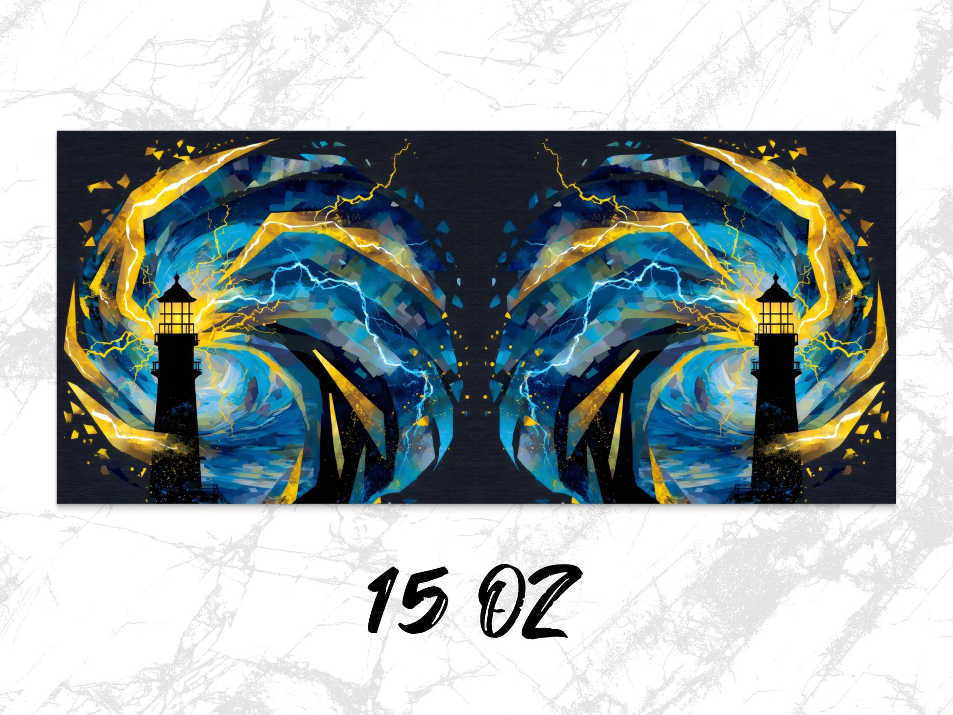 Abstract Blue and Gold Canvas Art Print, Modern Wall Decor, Set of Two, 15 Oz
