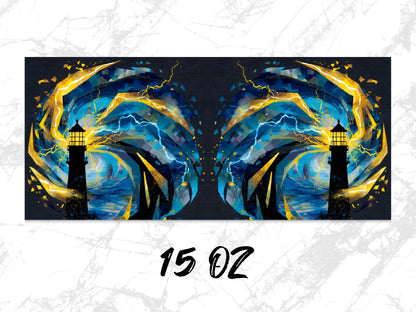 Abstract Blue and Gold Canvas Art Print, Modern Wall Decor, Set of Two, 15 Oz
