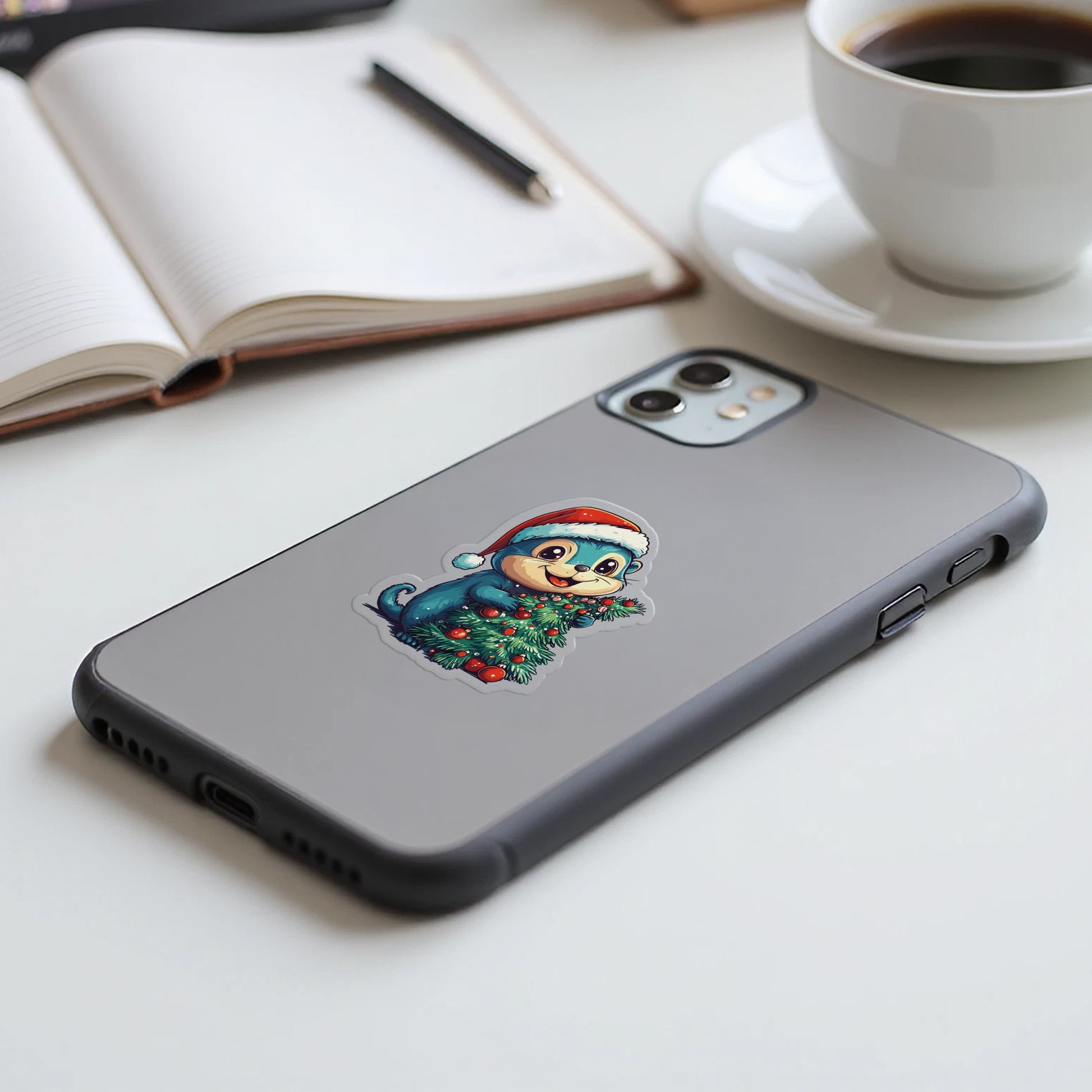 Festive Cat iPhone Case Perfect for Holiday Season product type