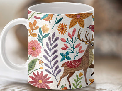 Vibrant Animal and Floral Design Printed Mug product