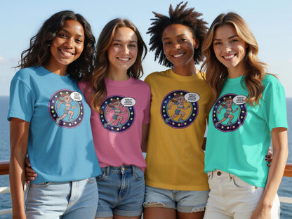 Colorful Graphic Tees with Astronaut Design t-shirt product
