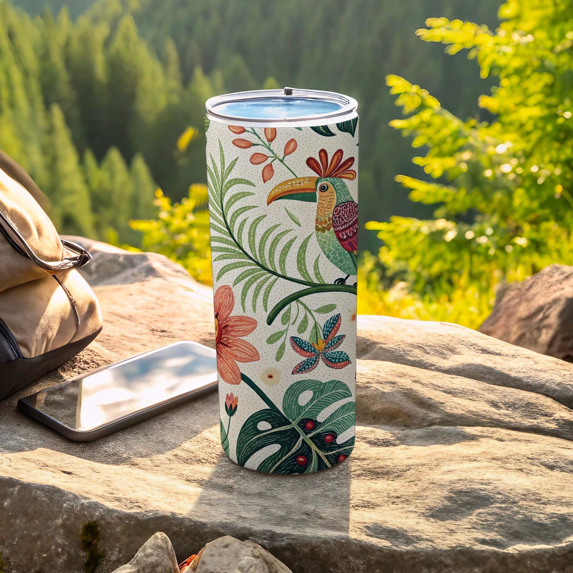 Colorful Toucan Art Insulated Tumbler Drinkware product