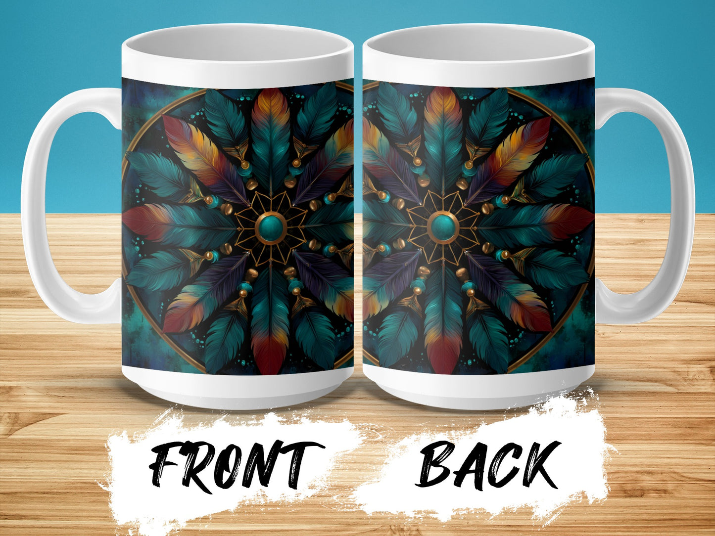 Dreamcatcher Feather Pattern Coffee Mug product