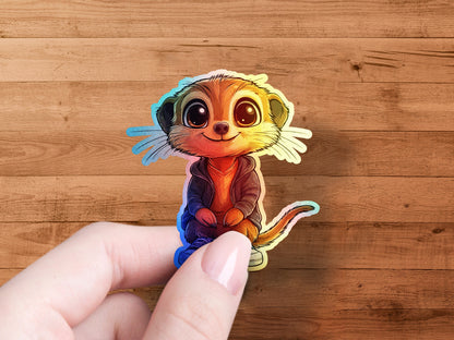 Adorable Cartoon Meerkat Sticker Unique product type