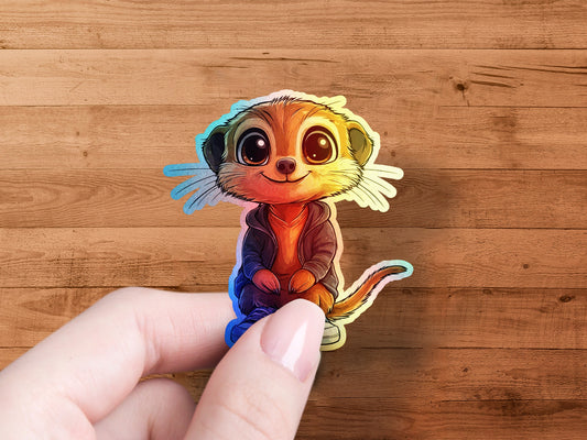 Adorable Cartoon Meerkat Sticker Unique product type