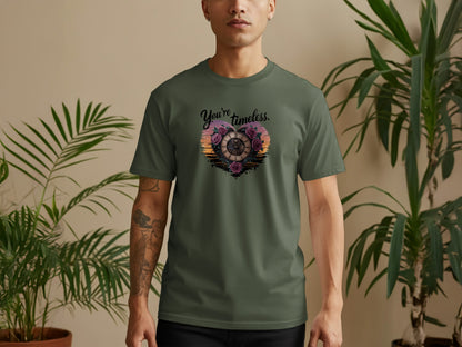 You're Timeless Heart with Flowers T-shirt product