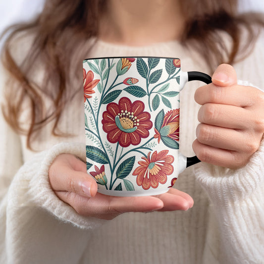 Floral Print Coffee Mug Colorful Mug Product Type