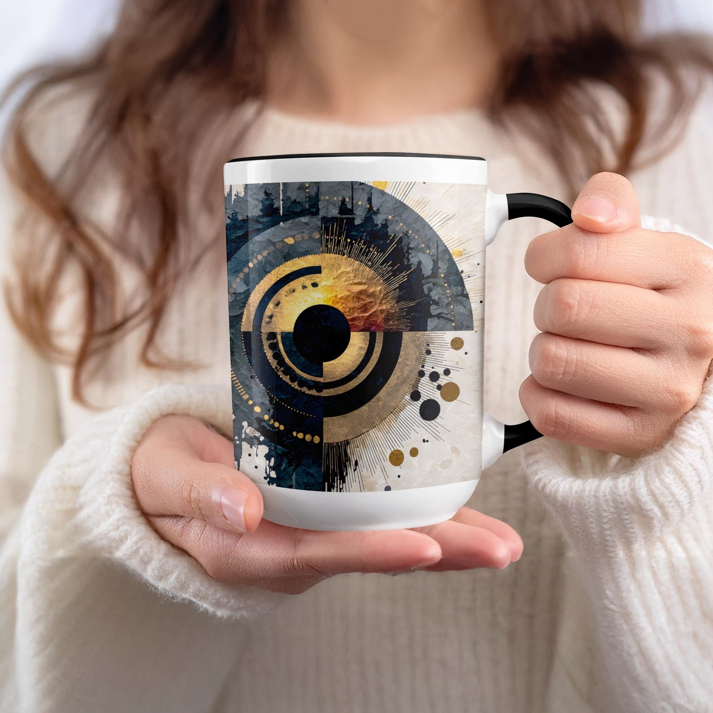 Abstract Art Swirling Pattern Ceramic Mug product