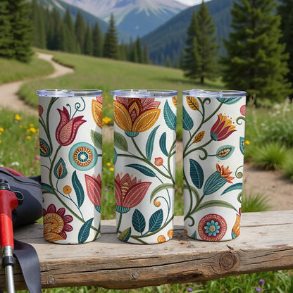 Floral Design Triple Insulated Tumbler product