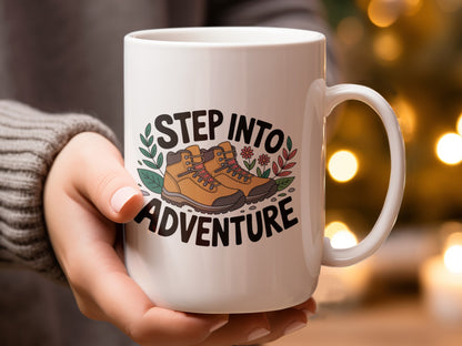 Step Into Adventure Coffee Mug Product