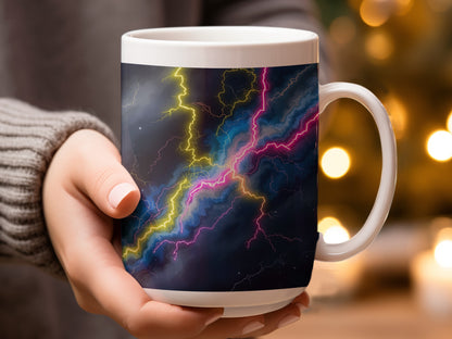 Colorful Lightning Storm Design Coffee Mug product