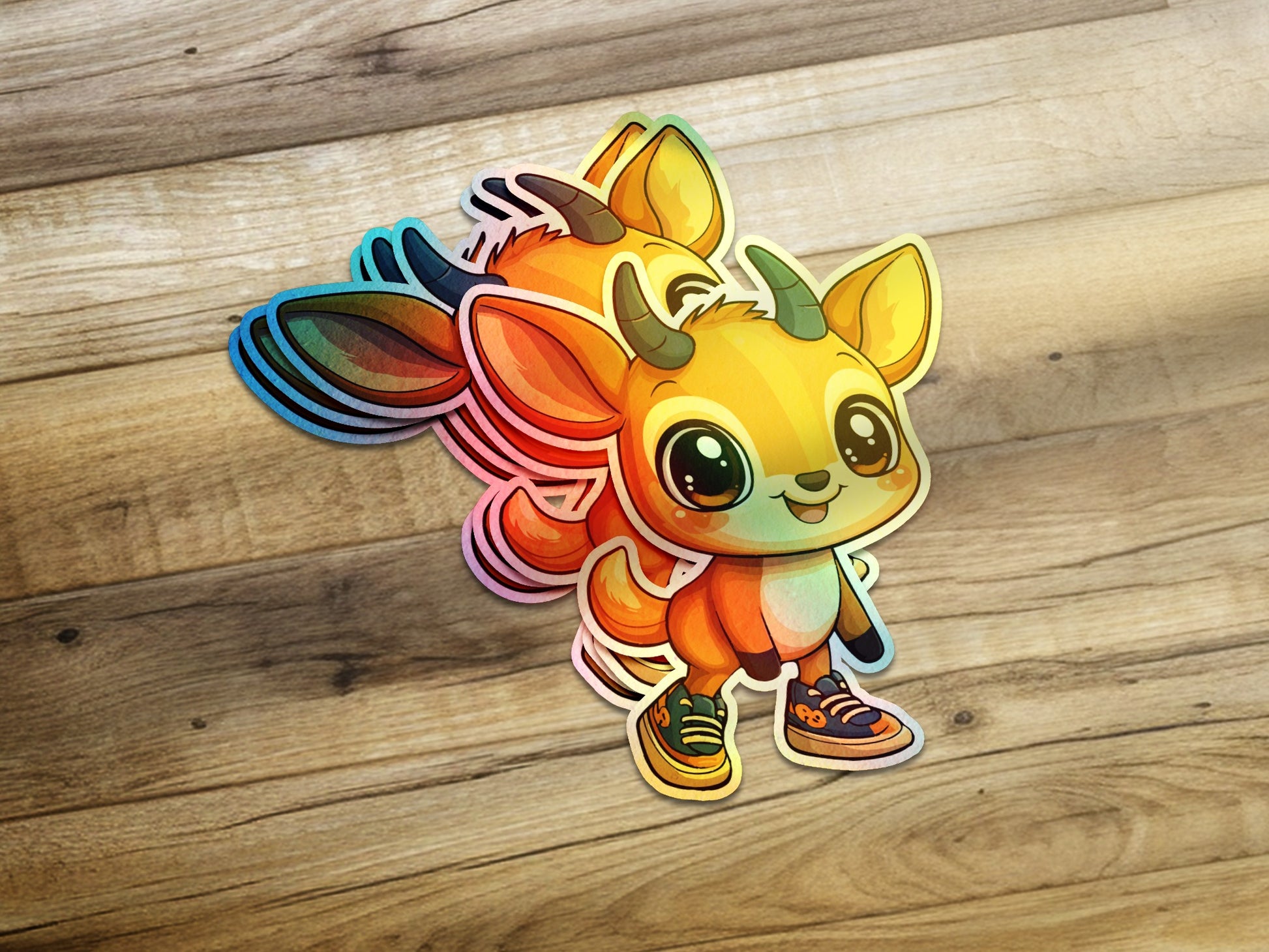 Colorful Adorable Cartoon Character Sticker product type