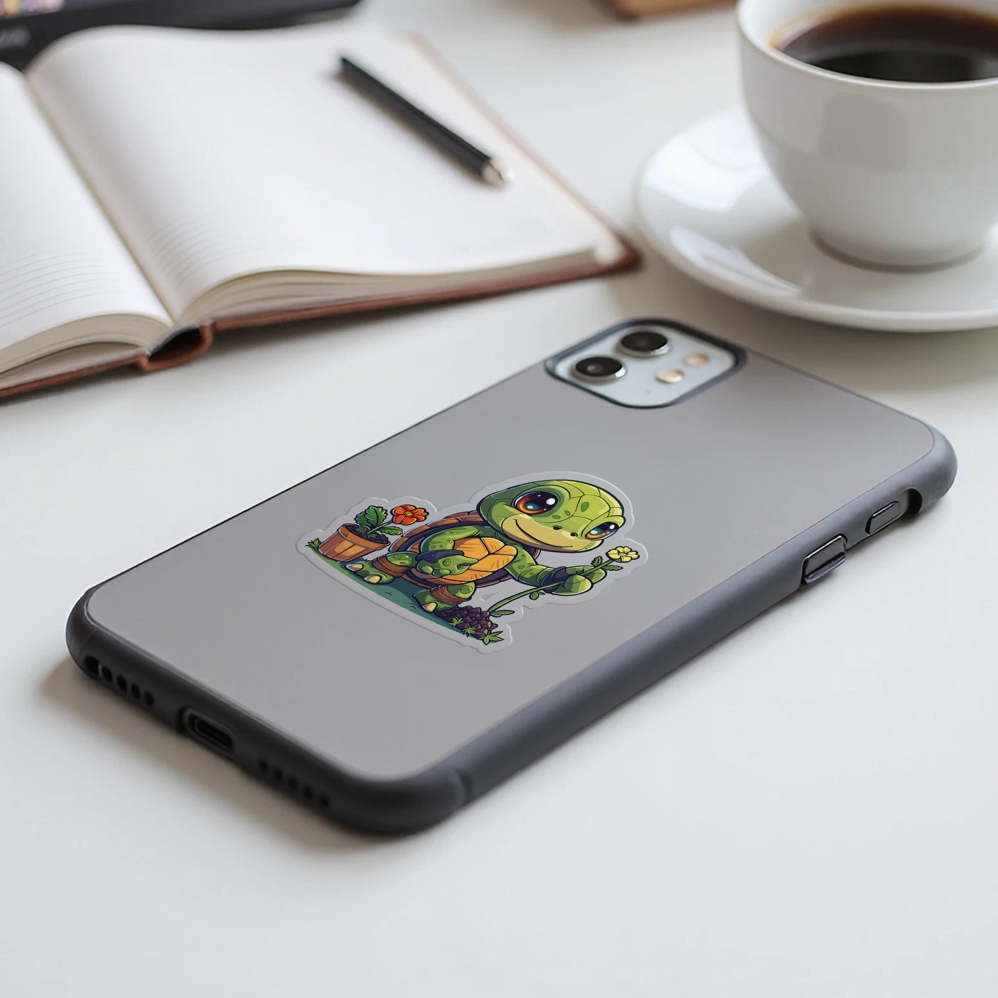 Cute Turtle Design Grey iPhone 11 Case product type