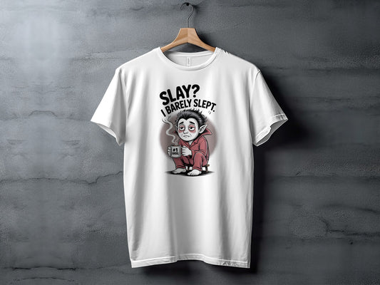 Slay I Barely Slept Typography Graphic Tee product type