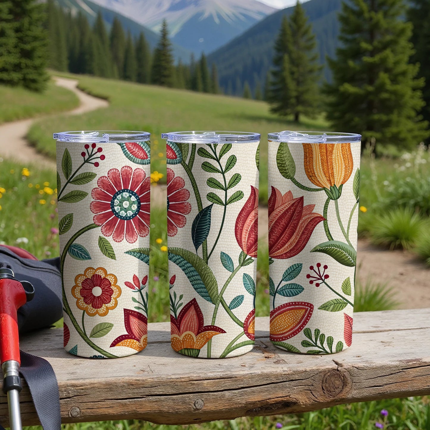 Floral Printed Tumbler with Nature Inspired Designs product