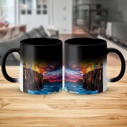 Vibrant Sunset Artistic Ceramic Coffee Mug product