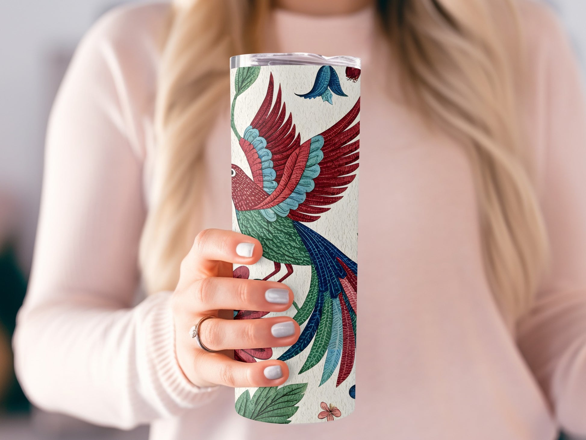 Colorful Bird Artistic Design Tumbler product