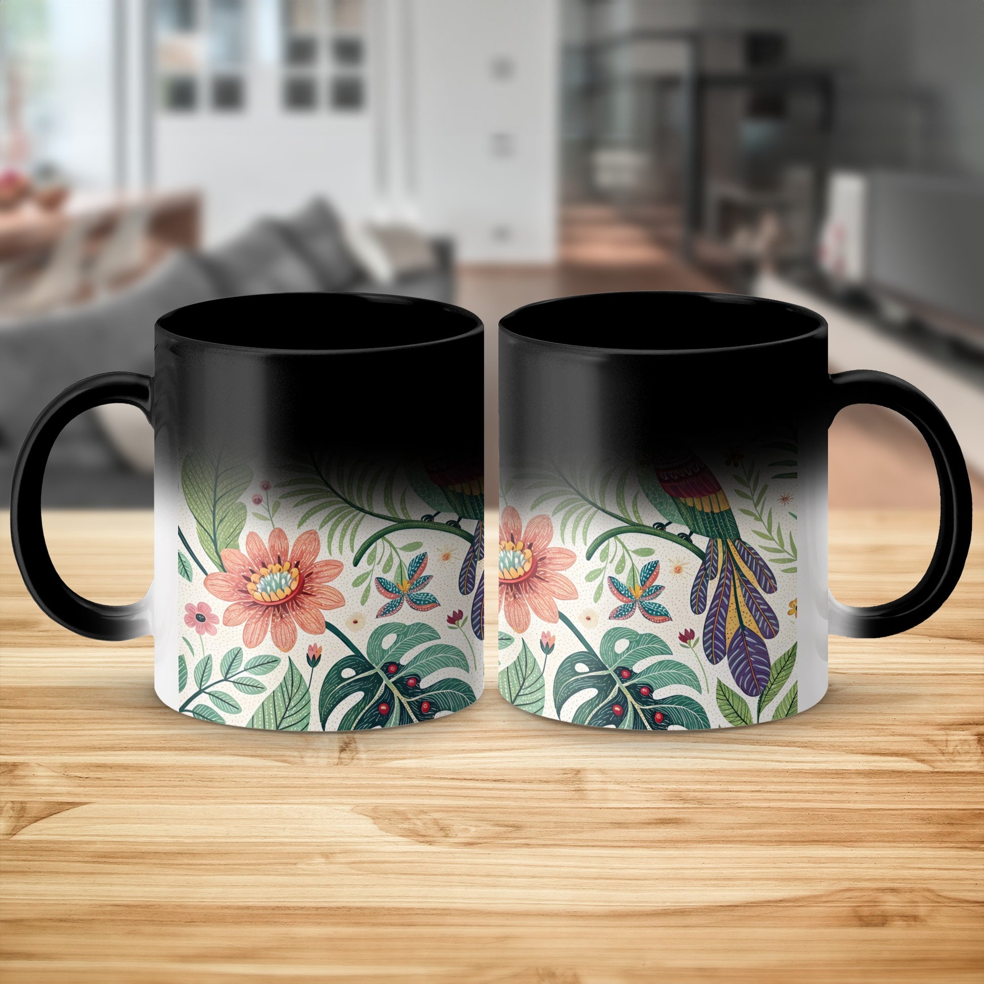 Floral and Bird Design Coffee Mug product type