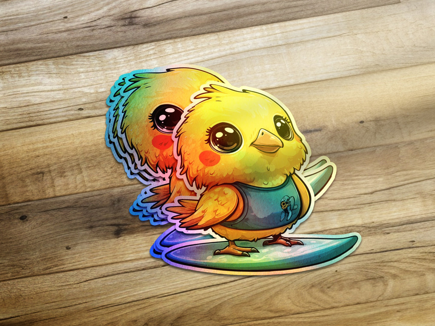Adorable Cartoon Chick Stickers Perfect for DIY Project