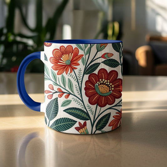 Colorful Floral Print Coffee Mug product