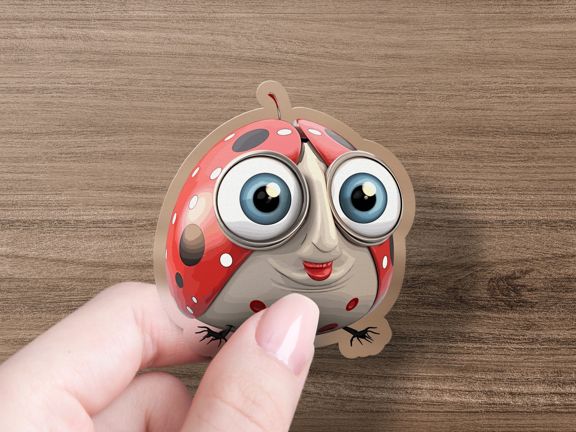 Cute Cartoon Ladybug with Big Eyes Toy Product