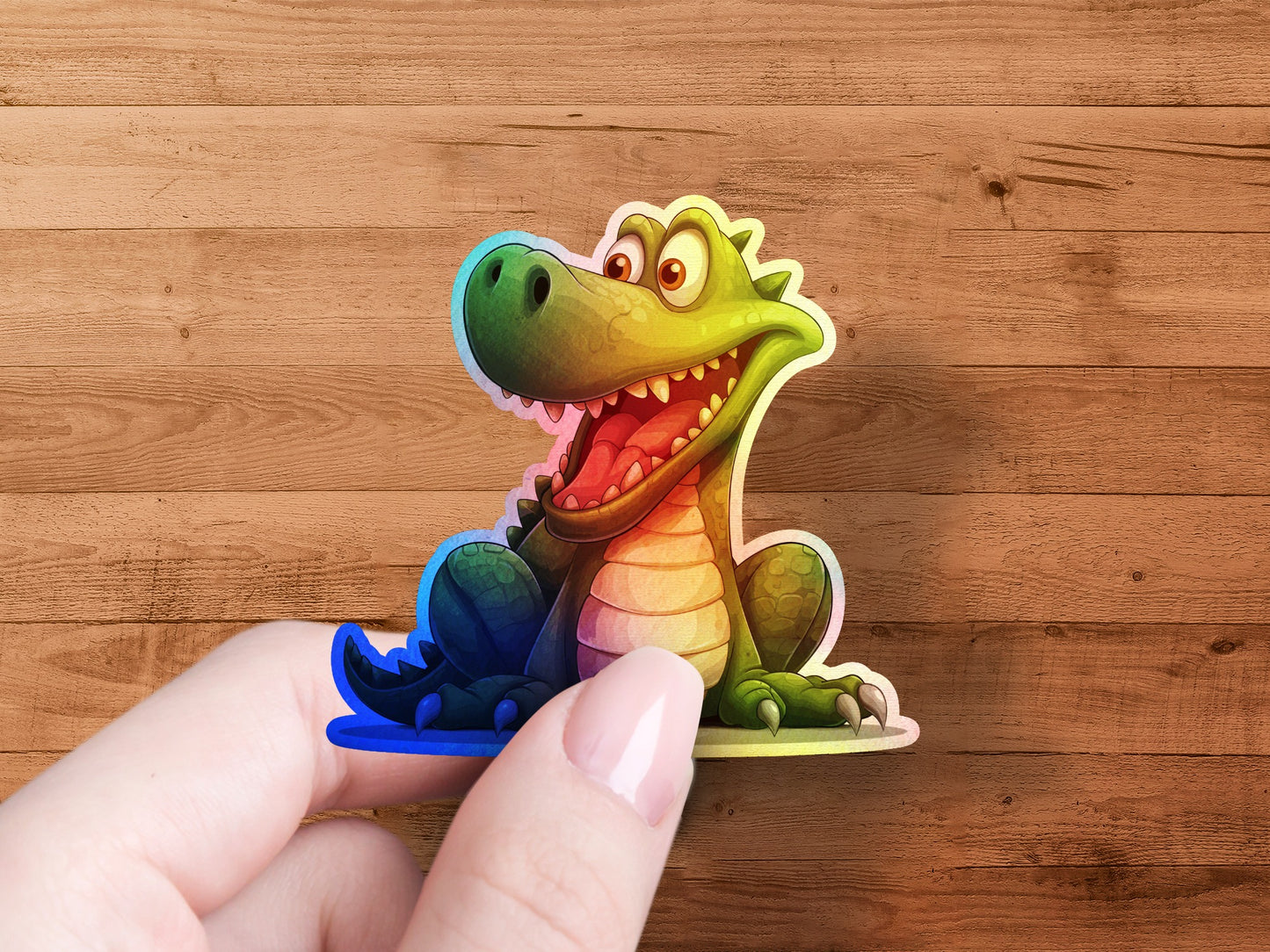 Adorable Colorful Dinosaur Cartoon Sticker product type