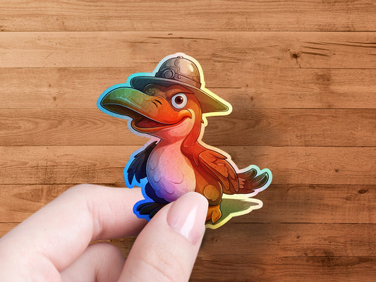 Adorable Explorer Bird Sticker Perfect for Kids product
