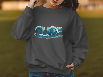 Wave Surf Graphic Long Sleeve Sweatshirt product type