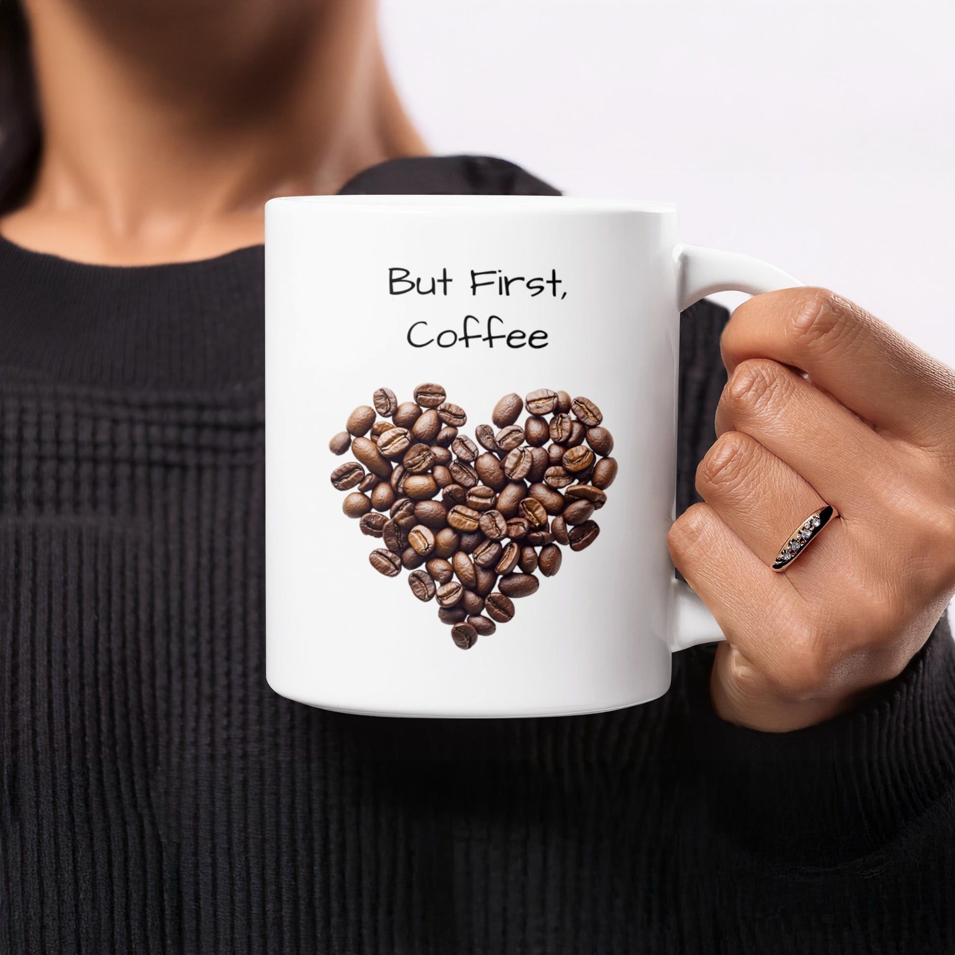 But First Coffee Heart Shape Design Mug product