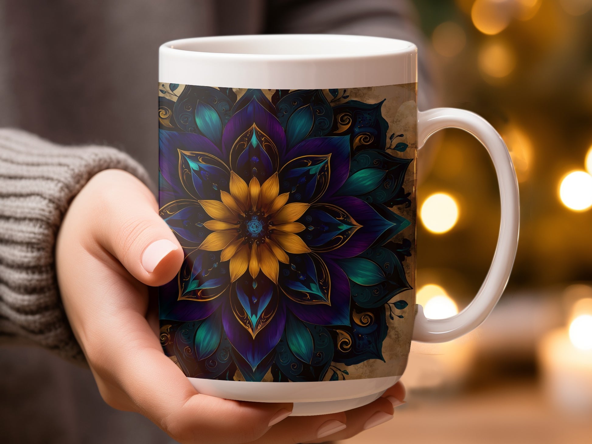 Colorful Mandala Art Design Coffee Mug Product Type