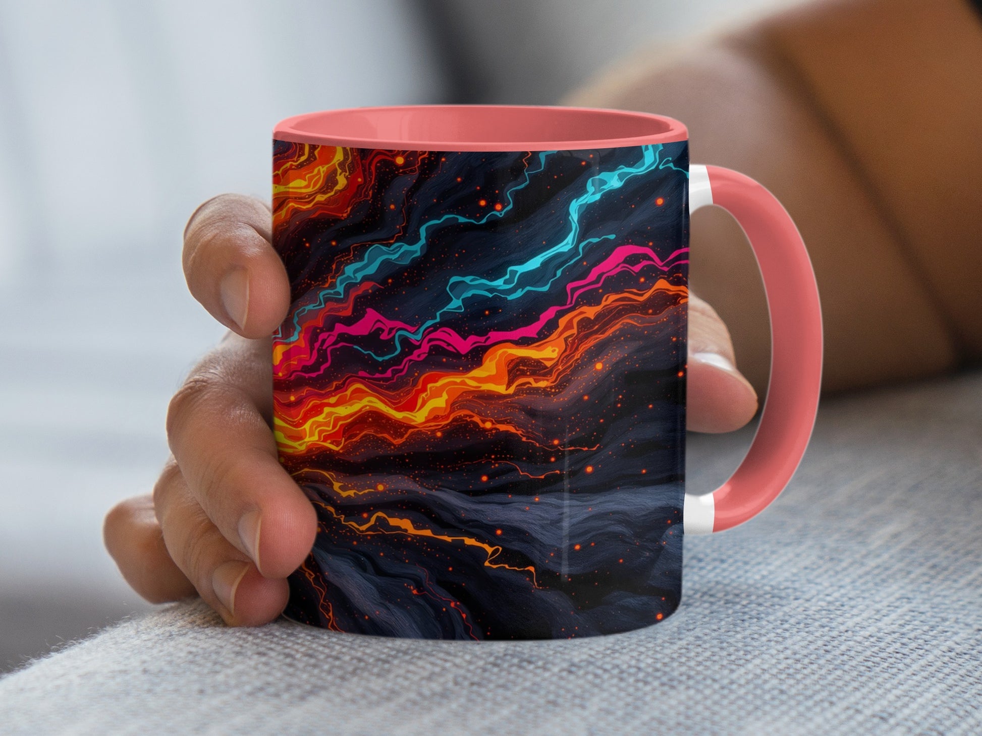 Vibrant Abstract Colorful Design Coffee Mug product type