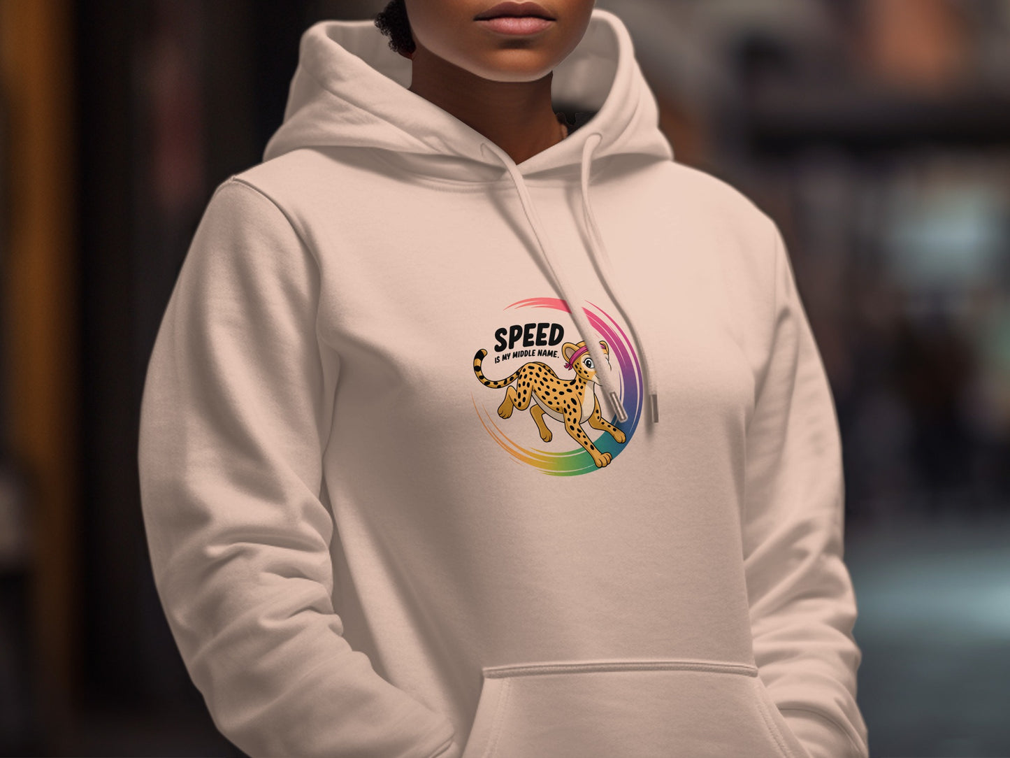 Speed Leopard Race Graphic White Hoodie product