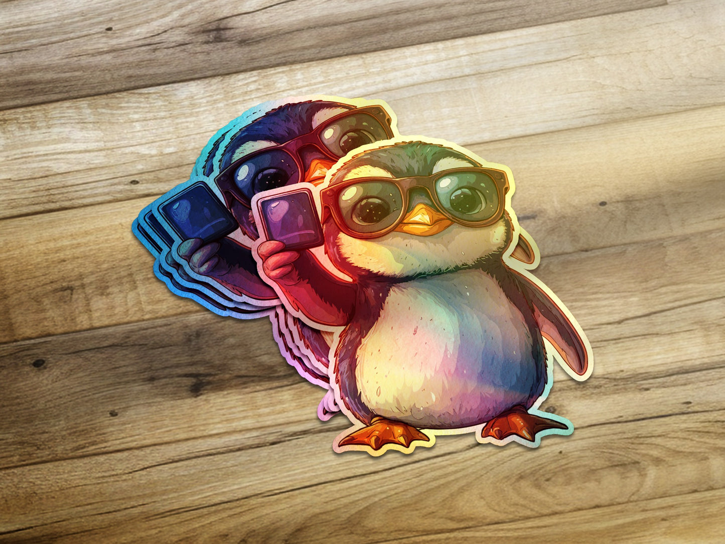 Cool Penguin with Sunglasses Colorful Sticker product