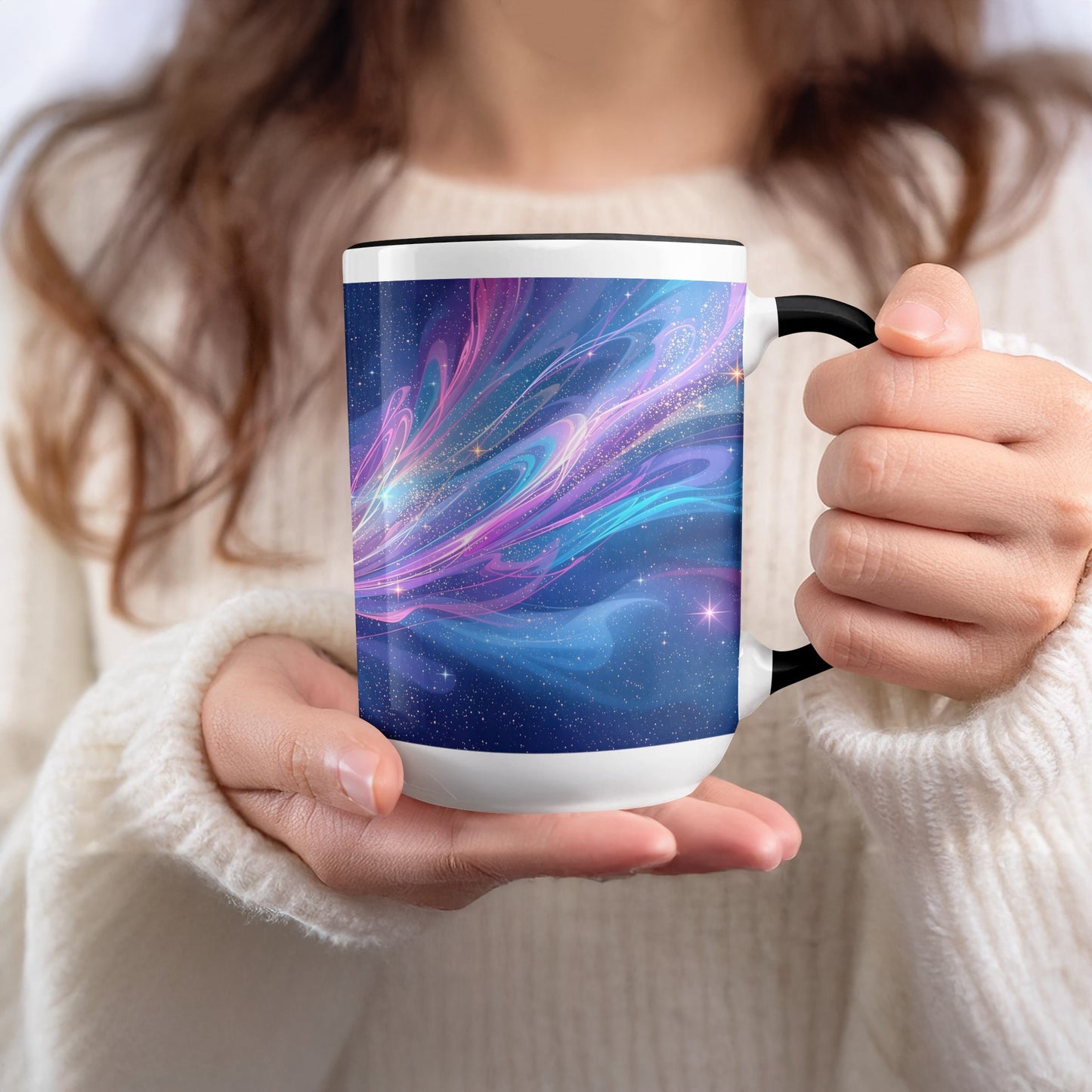 Cosmic Swirl Design Large Coffee Mug product