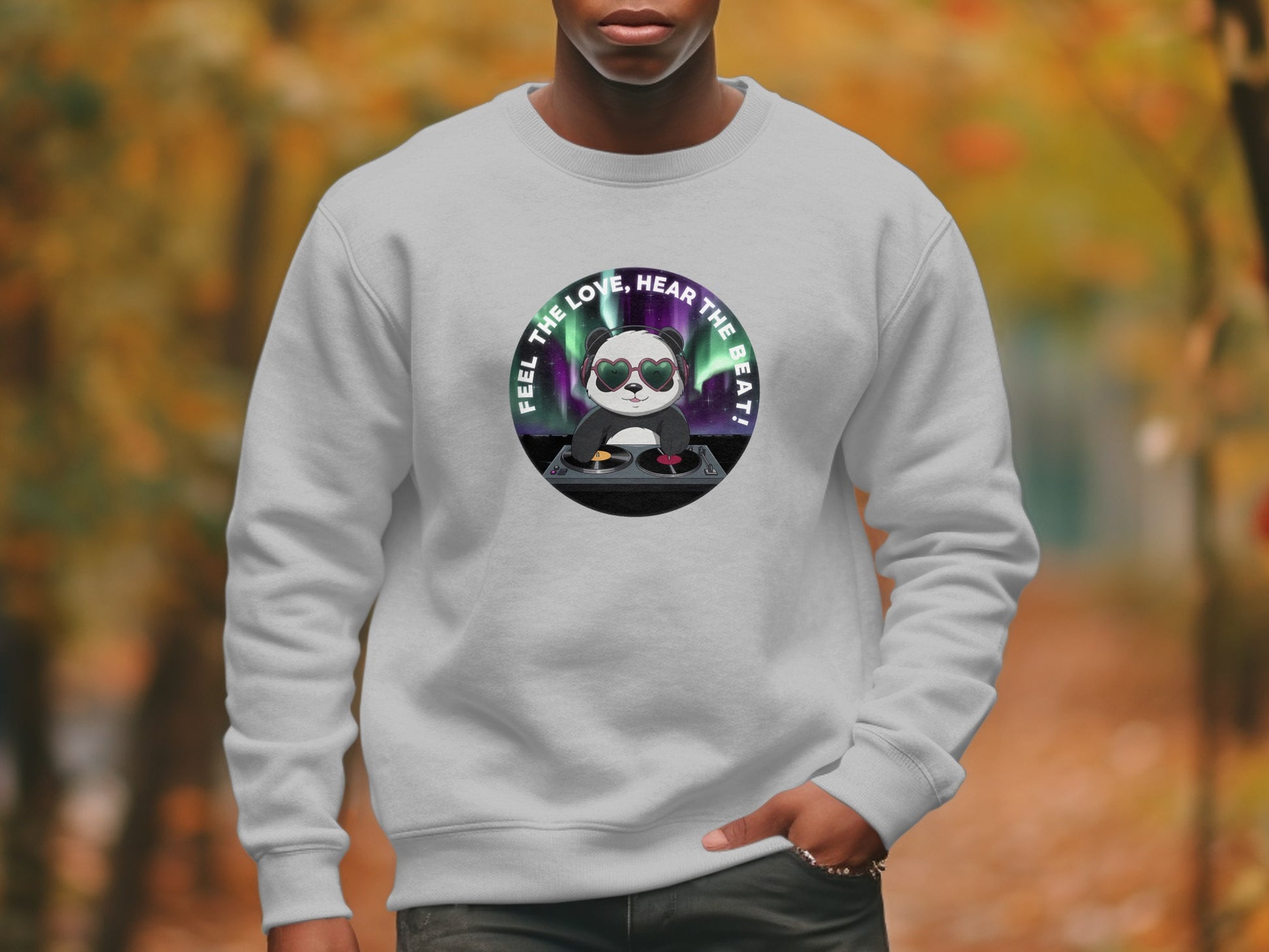 Feel The Love Hear The Beat Panda Sweatshirt product