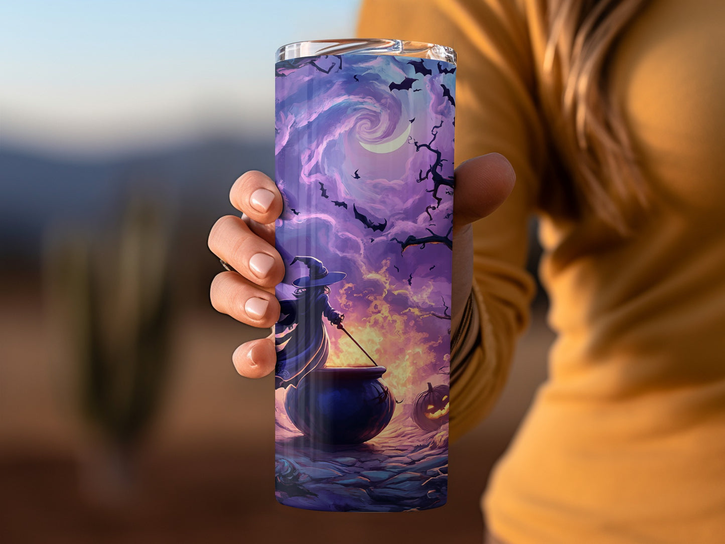 Mystical Witch Cauldron Tumbler for Halloween product