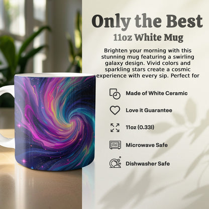 Brighten Your Mornings Stunning Swirling Galaxy Mug product