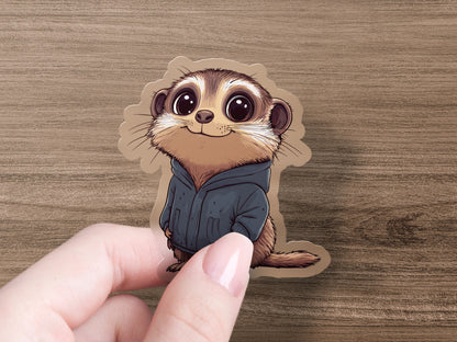 Adorable Cartoon Otter Sticker for Personalizing Items product